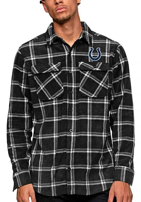 Antigua Indianapolis Colts Mens Black Industry Long Sleeve Dress Shirt
