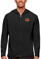 Antigua Cincinnati Bengals Mens Black Legacy Long Sleeve Full Zip Jacket