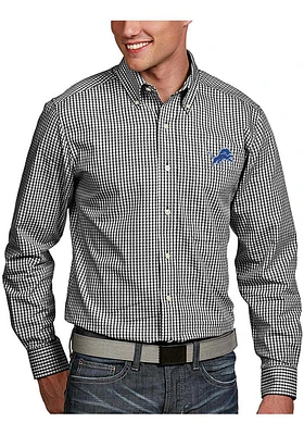 Antigua Detroit Lions Mens Blue Associate Long Sleeve Dress Shirt