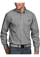 Antigua Detroit Lions Mens Blue Associate Long Sleeve Dress Shirt