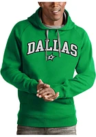 Antigua Dallas Stars Mens Victory Wordmark Long Sleeve Hoodie