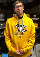 Antigua Pittsburgh Penguins Mens Gold Victory Long Sleeve Hoodie