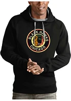 Antigua Chicago Blackhawks Mens Victory Logo Long Sleeve Hoodie