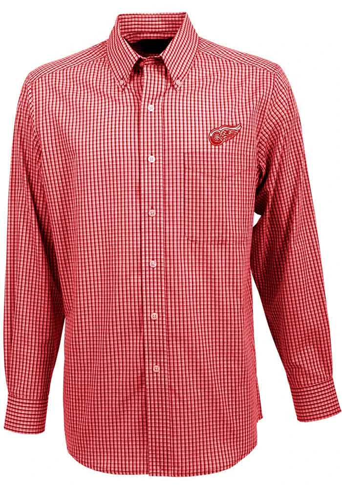 Antigua Detroit Red Wings Mens Associate Long Sleeve Dress Shirt