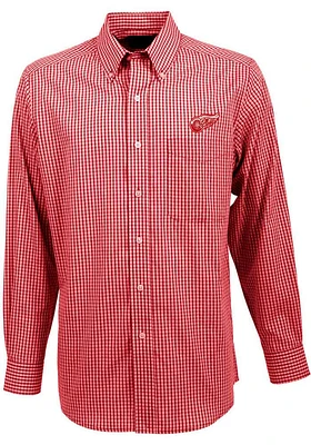 Antigua Detroit Red Wings Mens Associate Long Sleeve Dress Shirt