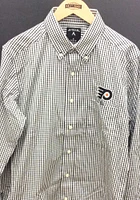Antigua Philadelphia Flyers Mens Black Associate Long Sleeve Dress Shirt