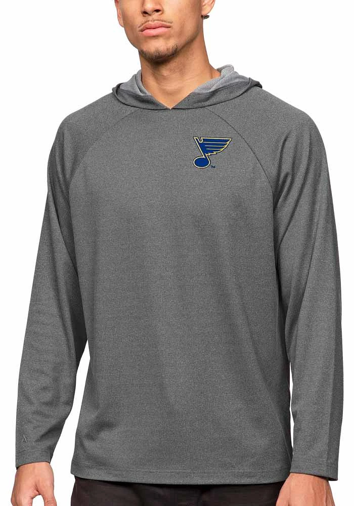 Antigua St Louis Blues Mens Grey Epic Long Sleeve Hoodie