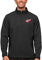Antigua Detroit Red Wings Mens Black Course Pullover Jackets