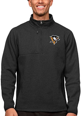 Antigua Pittsburgh Penguins Mens Black Course Pullover Jackets