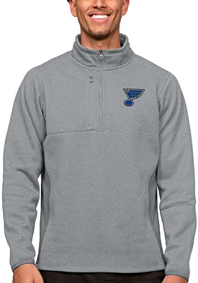 Antigua St Louis Blues Mens Grey Course Pullover Jackets