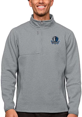 Antigua Dallas Mavericks Mens Grey Course Pullover Jackets
