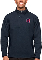 Antigua St Louis City SC Mens Navy Blue Course Pullover Jackets