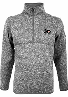 Antigua Philadelphia Flyers Mens Fortune Long Sleeve Qtr Zip Pullover