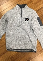 Antigua Philadelphia Flyers Mens Fortune Long Sleeve Qtr Zip Pullover