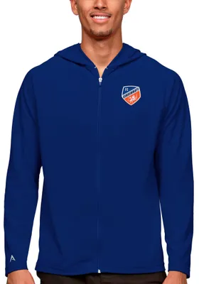 Antigua FC Cincinnati Mens Blue Legacy Long Sleeve Full Zip Jacket