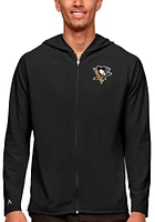 Antigua Pittsburgh Penguins Mens Black Legacy Long Sleeve Full Zip Jacket