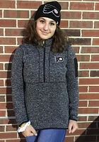 Antigua Philadelphia Flyers Womens Black Fortune Qtr Zip