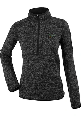 Antigua Philadelphia Eagles Womens Black Fortune Qtr Zip