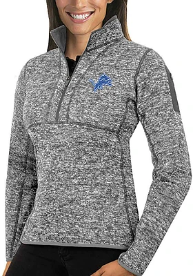 Antigua Detroit Lions Womens Fortune Qtr Zip