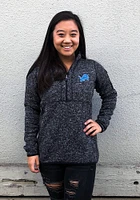 Antigua Detroit Lions Womens Black Fortune Qtr Zip