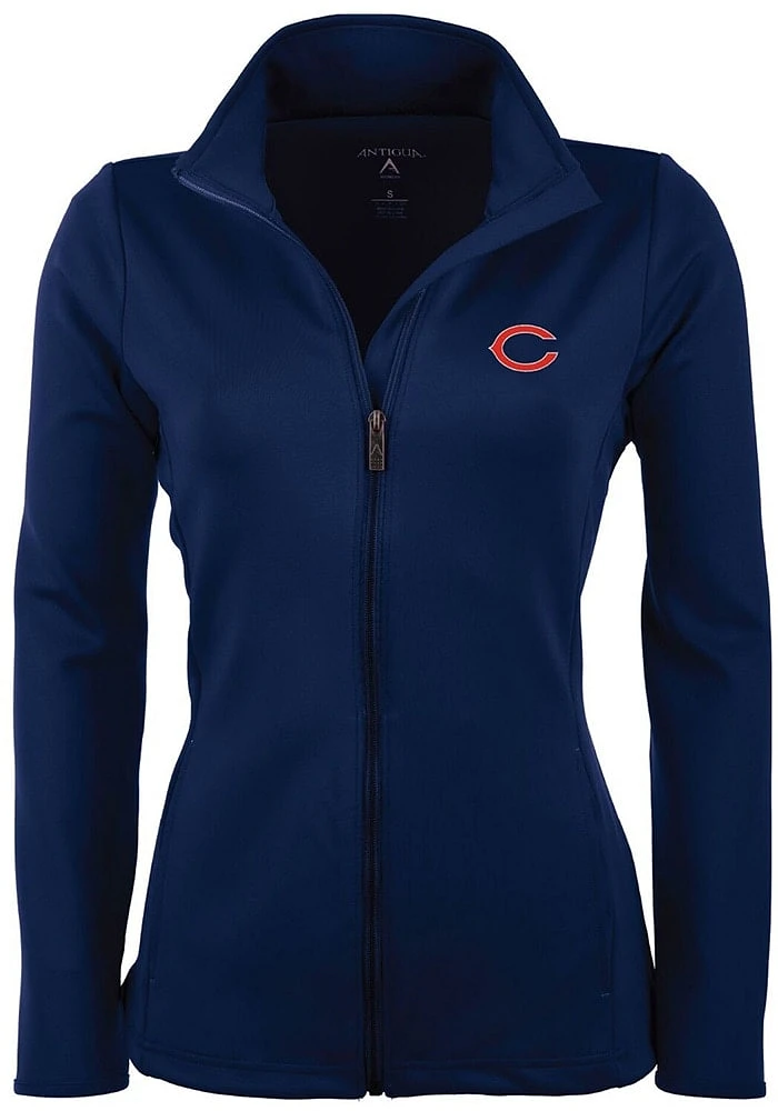 Antigua Chicago Bears Womens Navy Blue Leader Medium Weight Jacket