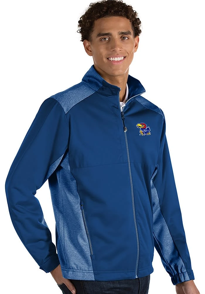 Antigua Kansas Jayhawks Mens Blue Revolve Medium Weight Jacket