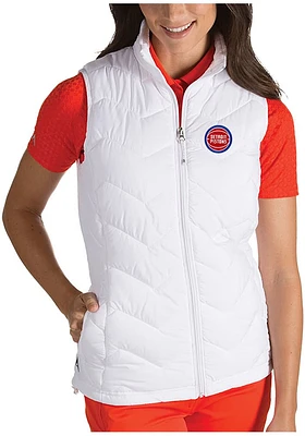 Antigua Detroit Pistons Womens White Heiress Vest