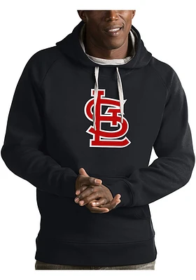 Antigua St Louis Cardinals Mens Navy Blue Victory Long Sleeve Hoodie