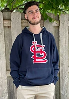 Antigua St Louis Cardinals Mens Navy Blue Victory Long Sleeve Hoodie
