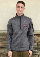 Antigua Missouri State Bears Mens Charcoal Fortune Long Sleeve Qtr Zip Pullover