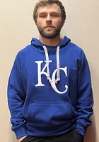 Antigua Kansas City Royals Mens Blue Victory Logo Long Sleeve Hoodie