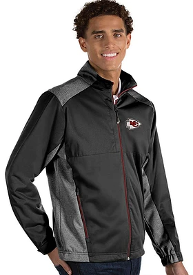 Antigua Kansas City Chiefs Mens Black Revolve Medium Weight Jacket