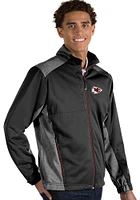 Antigua Kansas City Chiefs Mens Black Revolve Medium Weight Jacket