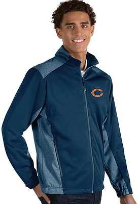 Antigua Chicago Bears Mens Navy Blue Revolve Medium Weight Jacket