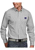 Antigua K-State Wildcats Mens White Associate Long Sleeve Dress Shirt