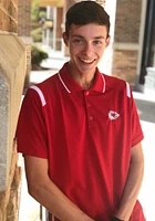 Antigua Kansas City Chiefs Mens Red Merit Short Sleeve Polo