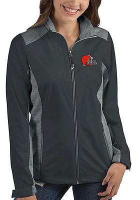 Antigua Cleveland Browns Womens Charcoal Revolve Medium Weight Jacket