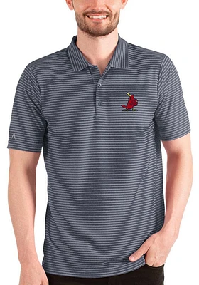 Antigua St Louis Cardinals Mens Navy Blue Esteem Short Sleeve Polo