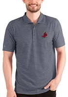 Antigua St Louis Cardinals Mens Navy Blue Esteem Short Sleeve Polo