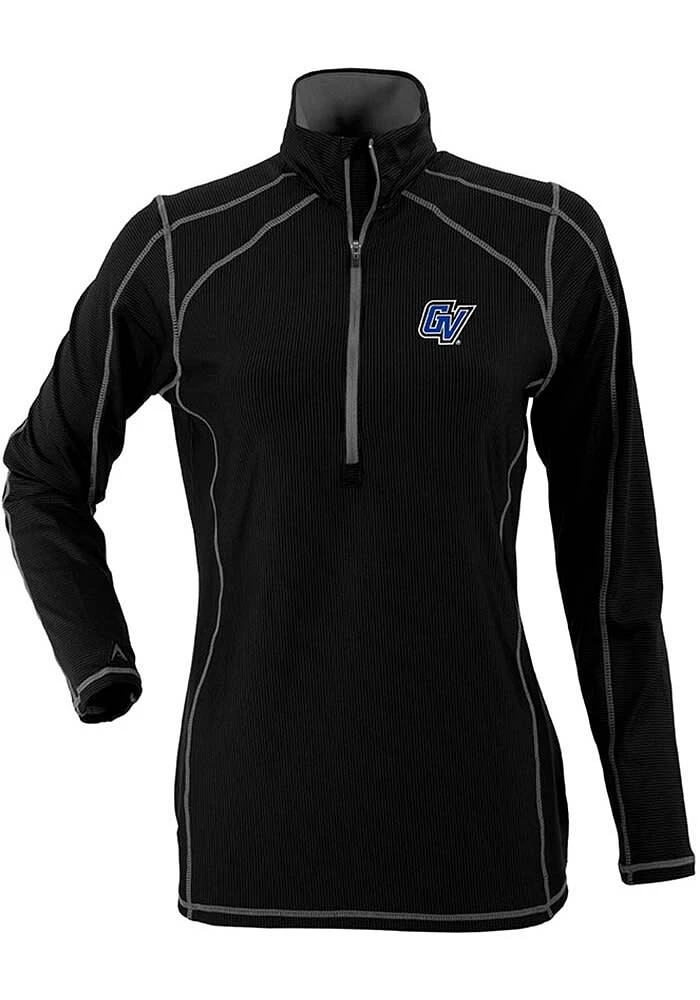 Antigua Grand Valley State Lakers Womens Black Tempo Qtr Zip Pullover