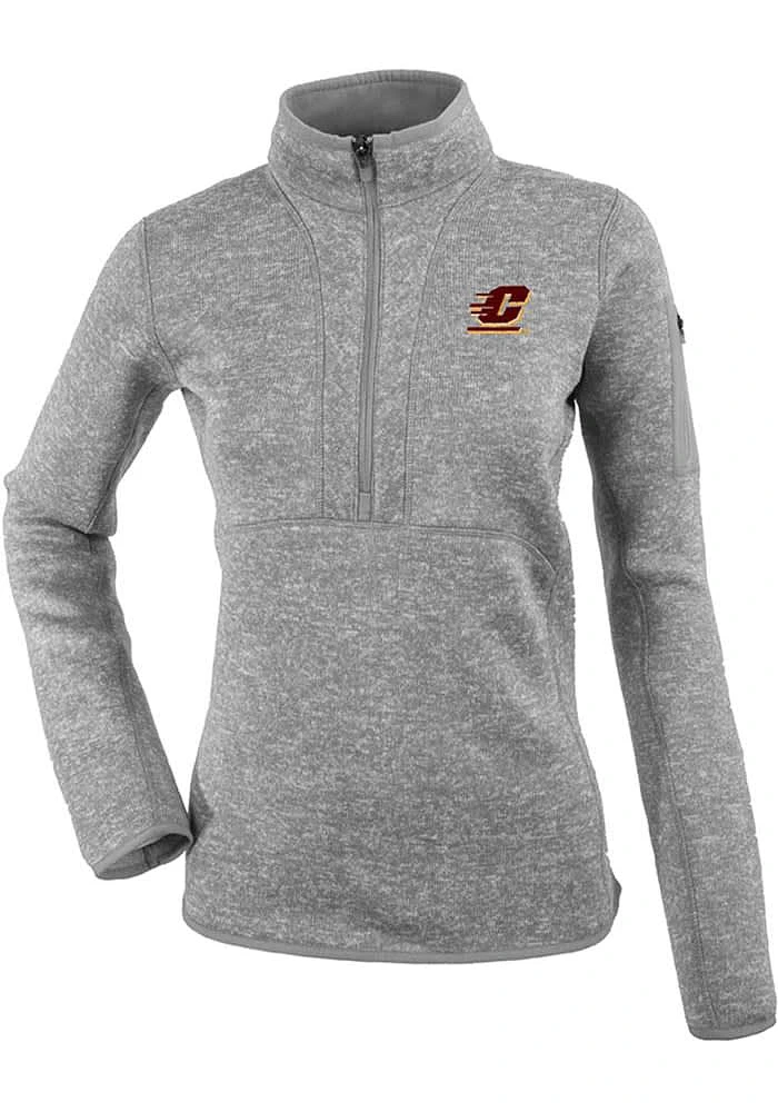 Antigua Central Michigan Chippewas Womens Fortune Qtr Zip