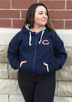 Antigua Chicago Bears Mens Navy Blue Victory Design Long Sleeve Full Zip Jacket