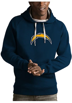 Antigua Los Angeles Chargers Mens Navy Blue Victory Long Sleeve Hoodie