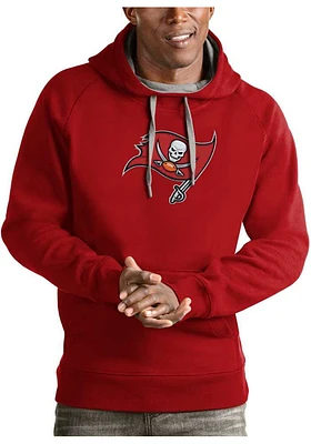 Antigua Tampa Bay Buccaneers Mens Red Victory Long Sleeve Hoodie