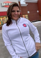 Antigua Detroit Pistons Womens White Leader Medium Weight Jacket