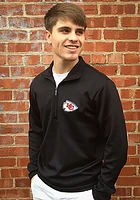 Antigua Kansas City Chiefs Mens Leader Long Sleeve Qtr Zip Pullover