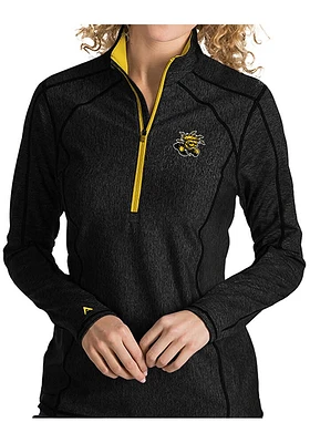 Antigua Wichita State Shockers Womens Black Tempo Qtr Zip Pullover
