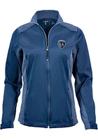 Antigua Sporting Kansas City Womens Navy Blue Revolve Medium Weight Jacket