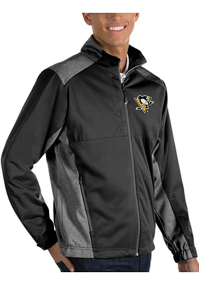 Antigua Pittsburgh Penguins Mens Black Revolve Medium Weight Jacket