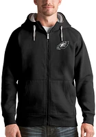 Antigua Philadelphia Eagles Mens Black Victory Logo Long Sleeve Full Zip Jacket
